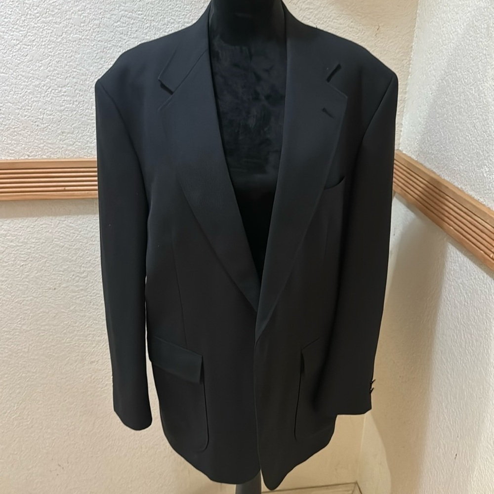 Black Stafford 43R button down blazer jacket!